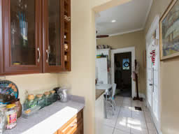 A new butler's pantry between the dining room and kitchen
