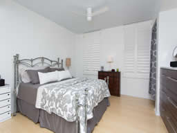 The Master bedroom is a lovely retreat.