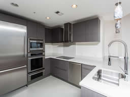 The dining area has a great view