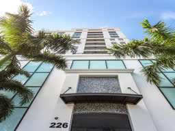 The building has a secured entry