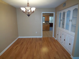 Built-in cabinetry offers lots of storage and display