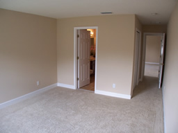 The Master bedroom is upstairs.