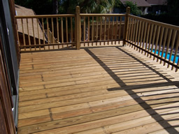 The Master suite has this large second-floor balcony