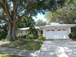 Sidewalks and shady trees offer nice curb appeal