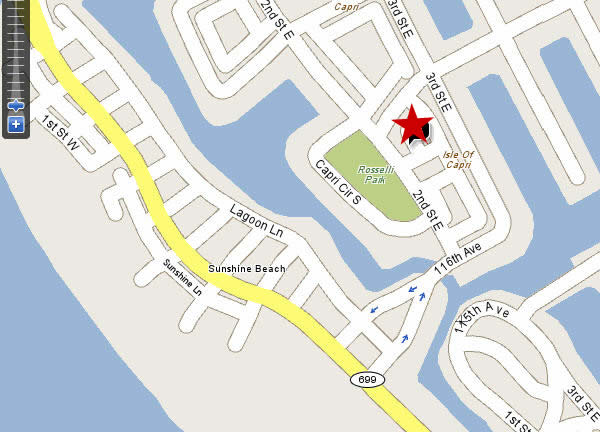 Located just off Gulf Blvd, there is a park nearby.