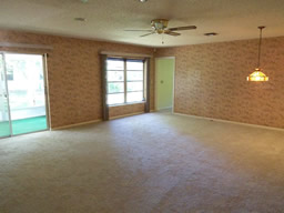 There's a huge family room to enjoy