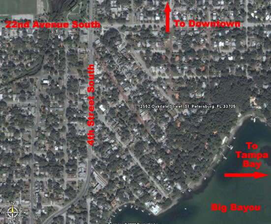 A view of the property from above.