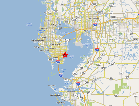 Conveniently located within 4 minutes of downtown St. Petersburg