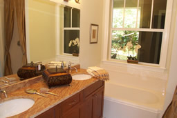 The Master Bath features a soaking tub and a separate shower.