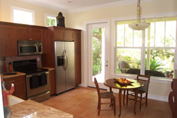  Stainless steel appliances are state-of-the-art and stylish.