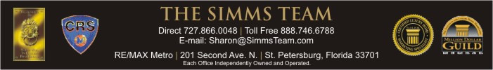 The Simms Team at Coastal Properties Group International- St. Petersburg and Tampa Bay area Residential Real Estate 727-898-2582