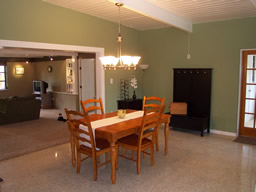 Volume ceilings make the spacious dining room seem even bigger!