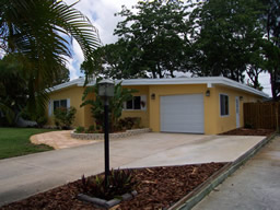 There's plenty of room for additional parking with this paved driveway