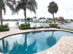 The heated pool is just lovely.