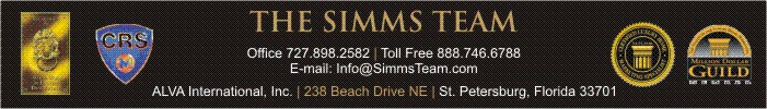 The Simms Team at Coastal Properties Group International- St. Petersburg and Tampa Bay area Residential Real Estate 727-898-2582