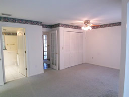 The Master bedroom is toward the front of the home, too.