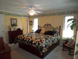 The Master suite has a spacious bedroom