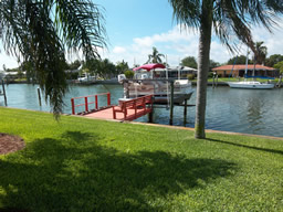 The dock is perfect for watching sunsets