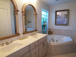 Soak away your stress in the Master bath.