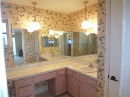 Here's the Master bath, which has a shower/tub combo