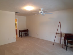 The Master suite is on the north side of the home