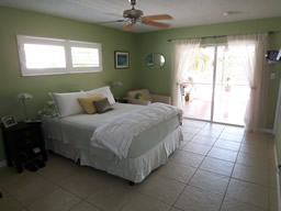 The Master suite opens to the lanai