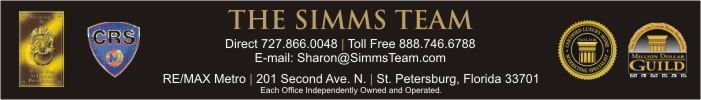 The Simms Team Coastal Properties Group International- St. Petersburg and Tampa Bay area Residential Real Estate 727-898-2582