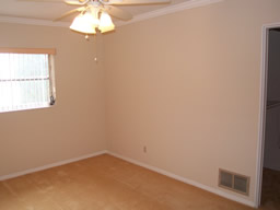 The second bedroom has a huge walk-in closet.