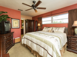 The Master suite has great privacy on one side of the home.