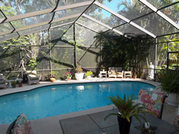 A birdcage screen enclosure means easy maintenance