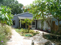 The lush back yard is the highlight of this property!