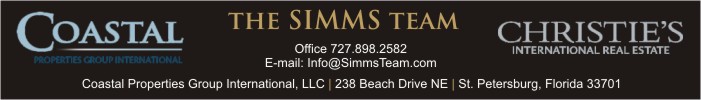 The Simms Team at Coastal Properties Group International- St. Petersburg and Tampa Bay area Residential Real Estate 727-898-2582