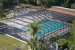 The screened, heated pool is great for swimming!